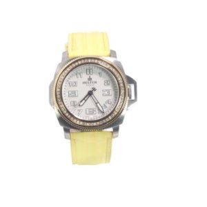 Helfer Lady’s Secret Stainless Steel Diamond Bezel Watch W/Sapphire Crystal LS001S