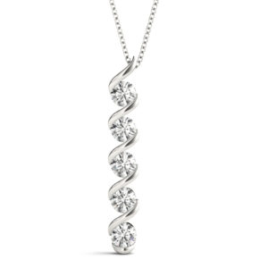 Diamond Journey Pendant 0.50 CT TW