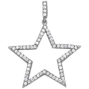 14Kw Diamond Star Pendant 0.50 CT TW