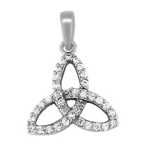 14Kw Trillion Stylis Diamond Pendant 0.25 CT TW