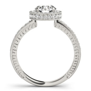 14Kw Halo Engagement Diamond Ring Wedding Set 1.70 CT TW