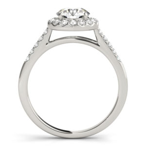 14Kw Halo Engagement Diamond Ring Wedding Set 1.63 CT TW
