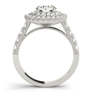 14Kw Halo Engagement Diamond Ring Wedding Set 2.33 CT TW