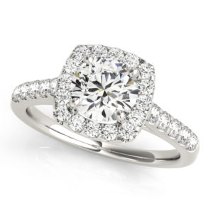 14Kw Halo Engagement Diamond Ring Wedding Set 1.75 CT TW