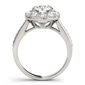 14Kw Halo Engagement Diamond Ring Wedding Set 2.00 CT TW