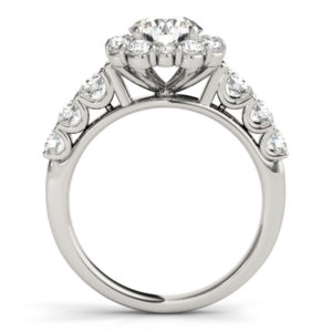 14Kw Halo Engagement Diamond Ring Wedding Set 2.20 CT TW