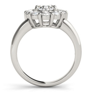 14Kw Halo Engagement Diamond Ring Wedding Set 2.37 CT TW