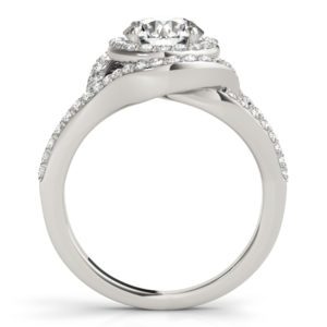 14Kw Halo Engagement Diamond Ring Wedding Set 2.00 CT TW