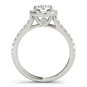 14Kw Halo Engagement Diamond Ring Wedding Set 1.38 CT TW