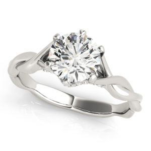 14Kw Engagement Diamond Ring Wedding Set 1.06 CT TW