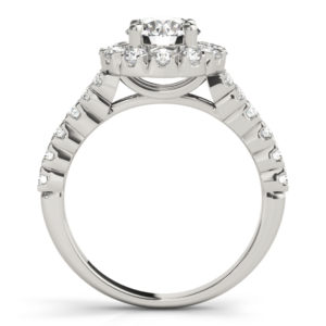 14Kw Halo Engagement Diamond Ring Wedding Set 2.13 CT TW