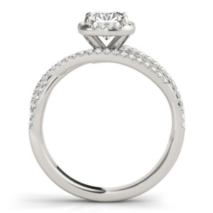 14Kw Halo Engagement Diamond Ring Wedding Ring 1.33 CT TW