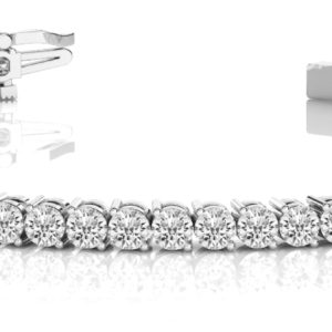 14Kw Interlocking Diamond Tennis Bracelet 3.20 CT TW