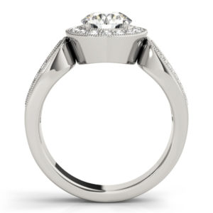 14Kw Halo Engagement Diamond Ring Wedding Ring 1.33 CT TW