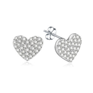 Sterling Silver Dre Heart Studs