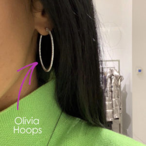 Sterling Silver Olivia Large Hoops