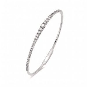 1.00ctw Tapered Diamond Flexible Tennis Bangle