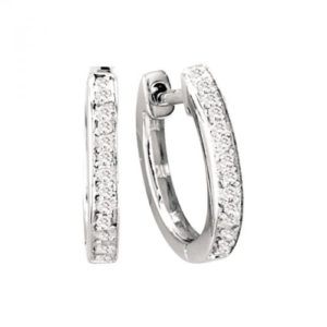 Diamond Huggie Earrings