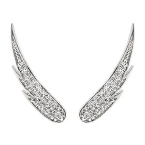 14k Diamond Trend Winged Ear Crawler