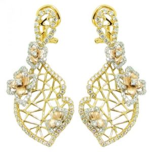 18k 2.10ctw Diamond Earring