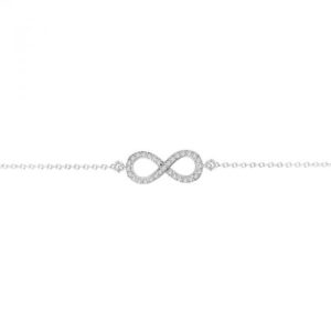 14k 0.15ctw Diamond Infinity Bracelet