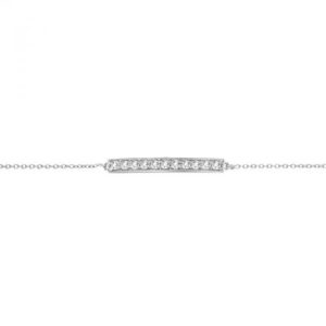 14k 0.33ctw Diamond Bar Bracelet