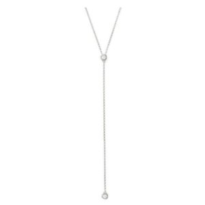 14k Diamond Lariat Necklace