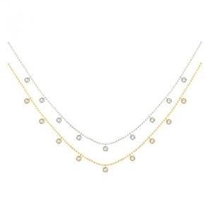 14k 0.75ctw Diamond Cleopatra Necklace