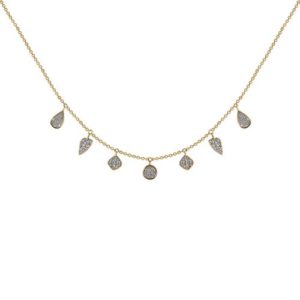 14k 0.50ctw Diamond Trendy Layer Necklace