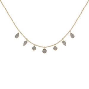 14k 0.50ctw Diamond Trendy Layer Necklace