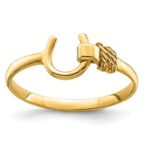 14K Horseshoe Ring