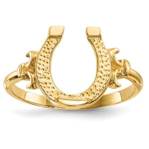 14k Polished Horseshoe Ring