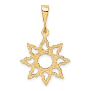 14k Sun Charm