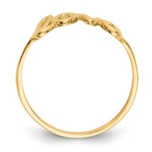 14k Polished Love Ring