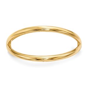 14k Gold Polished Double Ring